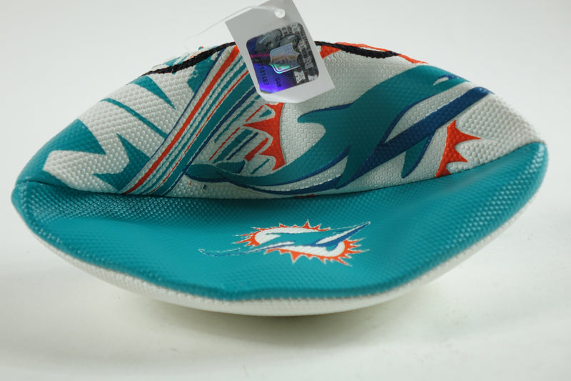 Franklin Sports NFL Miami Dolphins Football - Youth 8.5"  SPACELACE Grip