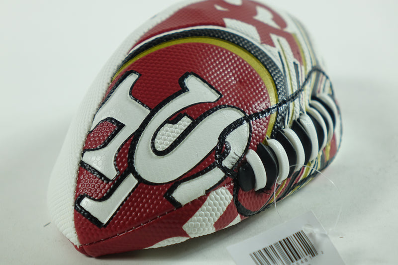 Franklin Sports NFL San Francisco 49ers Football - Youth  8.5"l- SPACELACE Grip