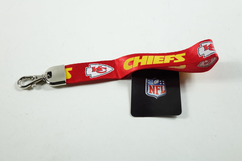 NFL Kansas City Chiefs Unisex Lanyard Wristlet Red, Yellow, Small S