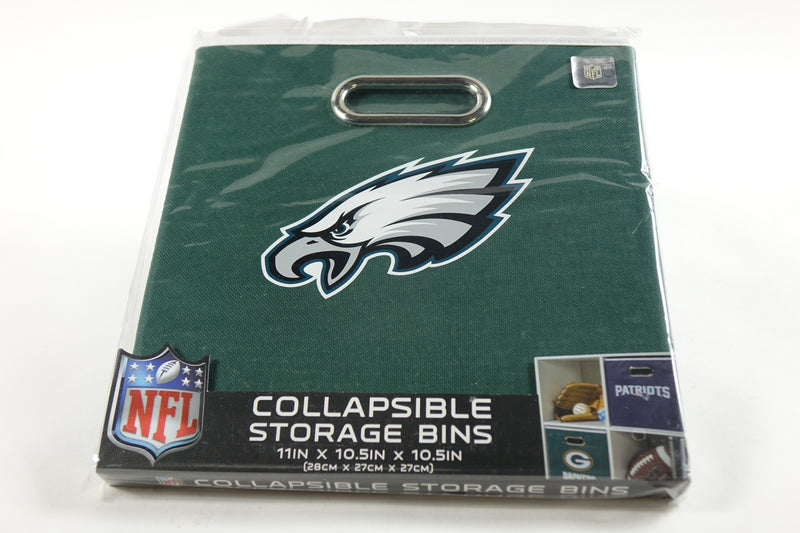 Franklin Sports NFL Philadelphia Eagles Collapsible Storage Bin 11"x10.5"x10.5"