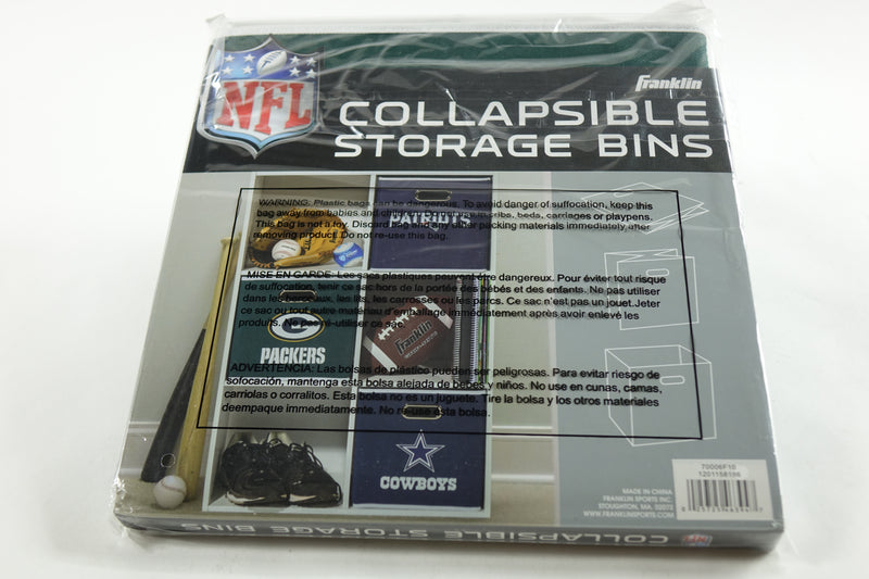 Franklin Sports NFL Philadelphia Eagles Collapsible Storage Bin 11"x10.5"x10.5"