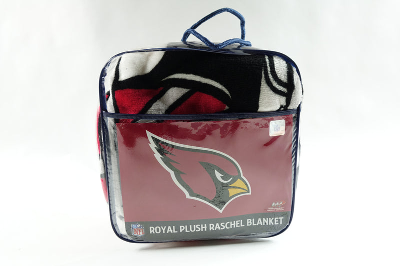 NFL Arizona Cardinals Unisex-Adult Raschel Throw Blanket, 60" x 80", Slant