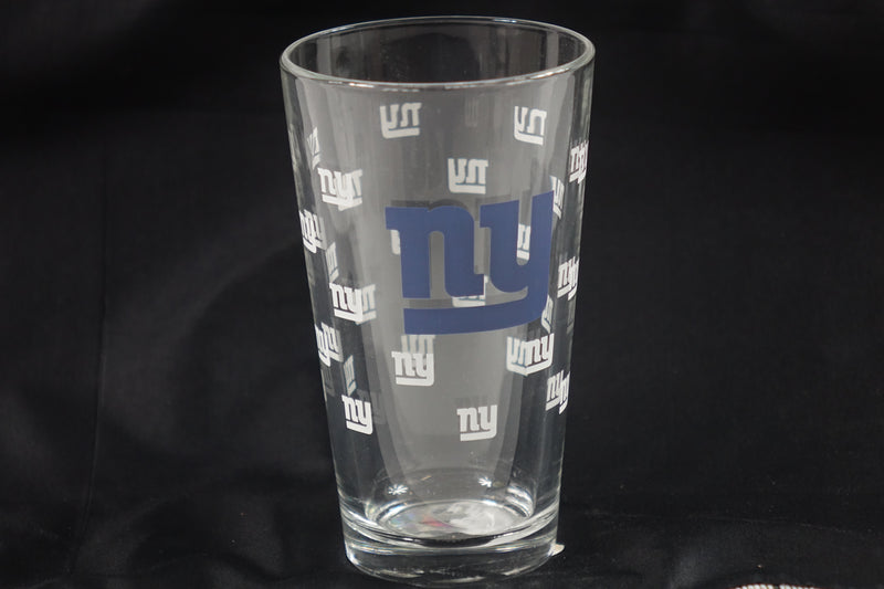 Logo Brands NFL New York Giants 16oz. Satin-Etched Pint Glass One Size