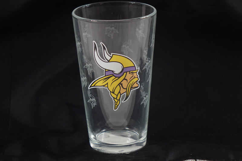 Logo Brands NFL Minnesota Vikings 16oz Pint Glass