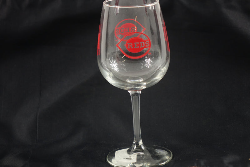 Logo Brand MLB Cincinnati 12oz Gameday Stemmed Wine Glass