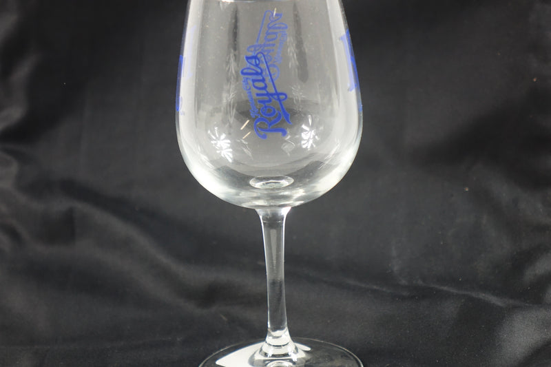 Logo Brands MLB Kansas City Royals 12oz Stemmed Wine Glass