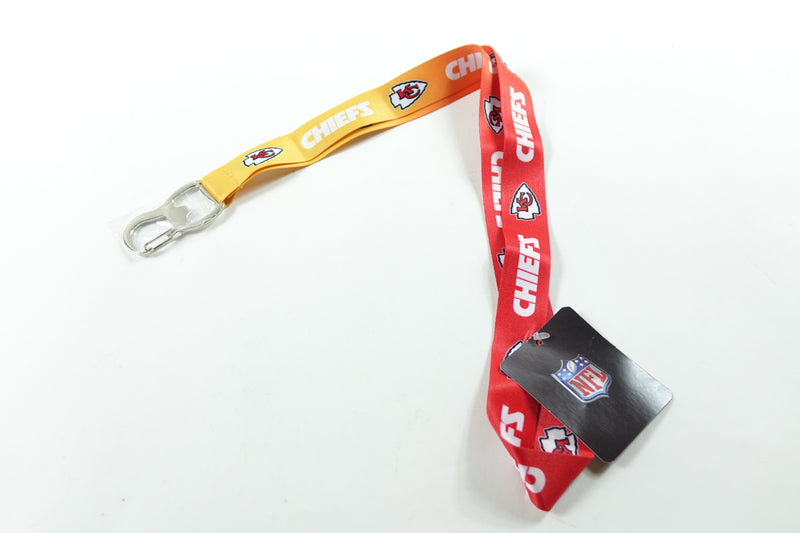 NFL Kansas City Chiefs Ombre Lanyard, Red/Gold, Onse Size 0