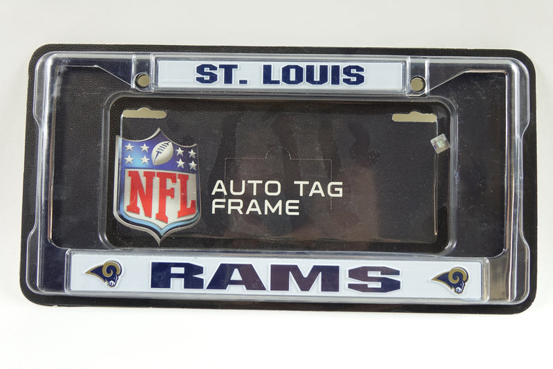 NFL St. Louis Rams Chrome Licensed Plate Frame