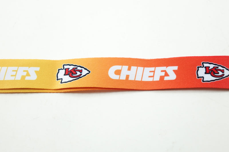 NFL Kansas City Chiefs Ombre Lanyard, Red/Gold, Onse Size 0