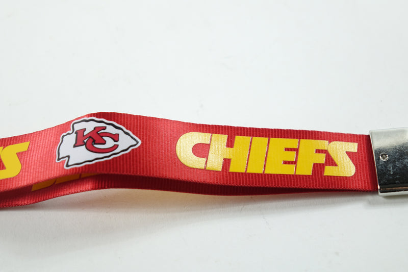 NFL Kansas City Chiefs Wristlet Lanyard, Red, One Size