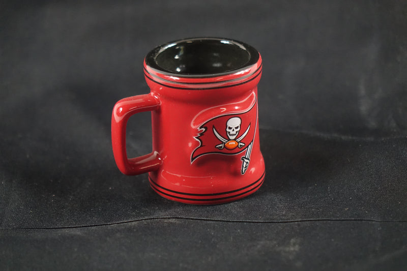 Logo Brands NFL Tampa Bay Buccaneers Sculpted Mini Mug, 2-ounce Size 2.5