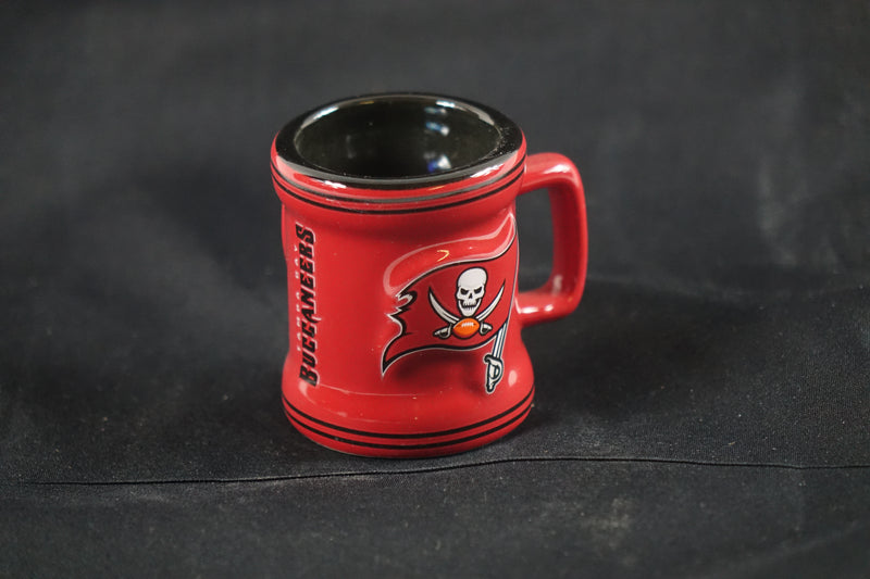 Logo Brands NFL Tampa Bay Buccaneers Sculpted Mini Mug, 2-ounce Size 2.5