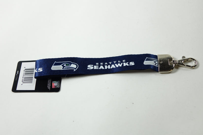 NFL Seattle Seahawks Wristlet Lanyard, Navy, One Size