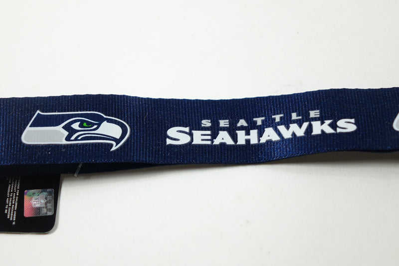 NFL Seattle Seahawks Wristlet Lanyard, Navy, One Size