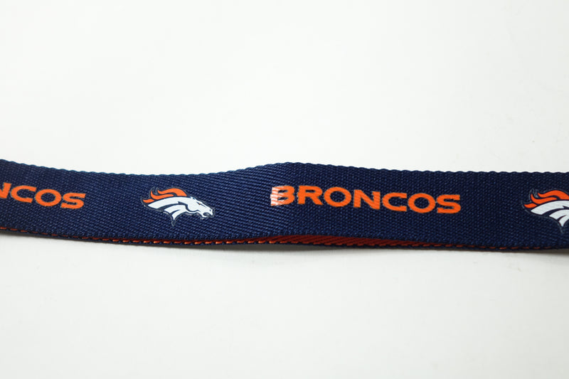 NFL Denver Broncos Two Tone Lanyard, Navy/Orange, One Size