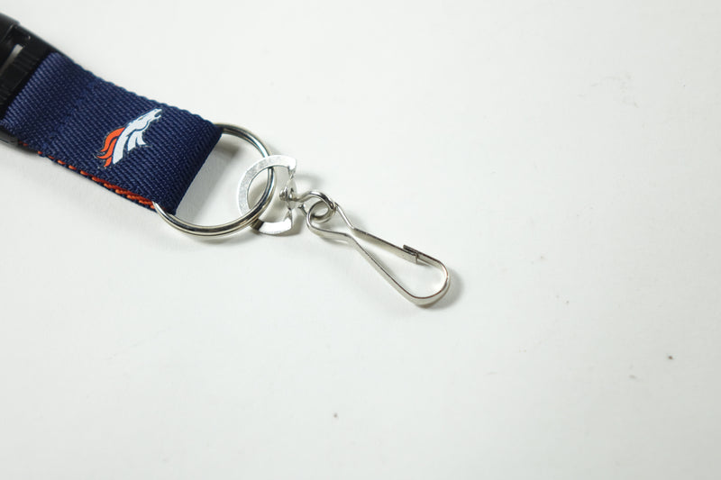 NFL Denver Broncos Two Tone Lanyard, Navy/Orange, One Size