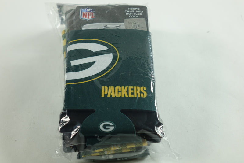 Logo Brands NFL Green Bay Packers Coozie Variety Pack-2 Can/2 Slim/2 Bo One Size