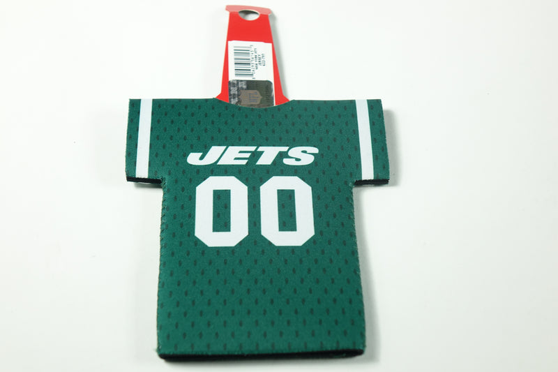 Logo Brands NFL New York Jets Jersey Bottle Coozie One Size