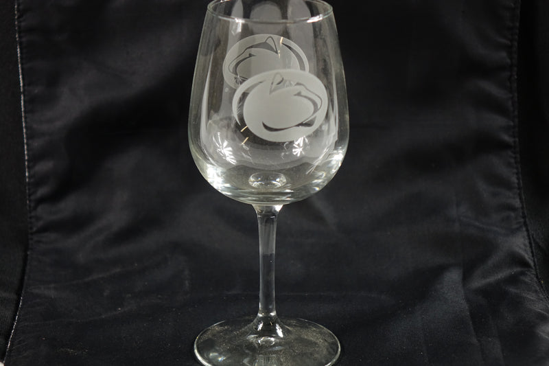 Logo Brands NCAA Penn State Nittany Lions Stemmed 12oz wine glass