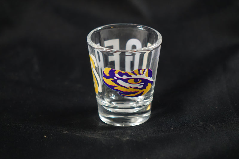 Logo Brands NCAA LSU Tigers 2oz Overtime Shot Glass