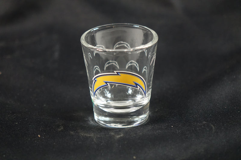 Logo Brands NFL Los Angeles Chargers 2oz Satin Etch Shot Glass