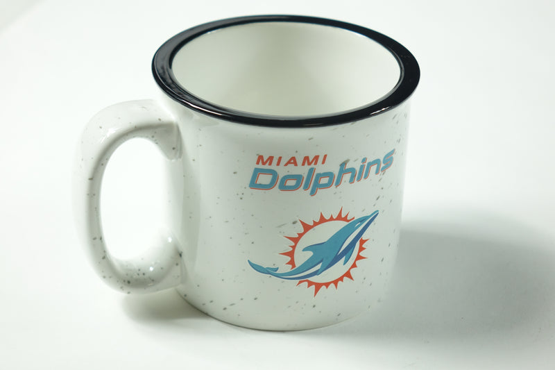 Logo Brands NFL Miami Dolphins 15oz Campfire Mug