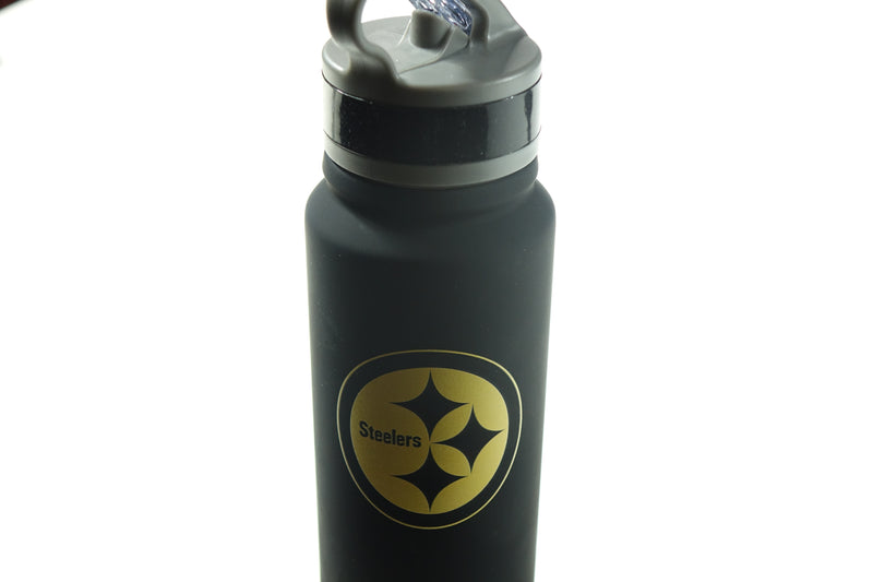 Logo Brands NFL Pittsburg Steelers 25oz Flip Top Bottle