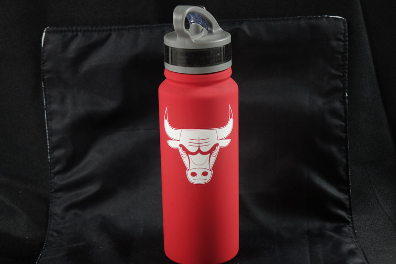 Logo Brands NBA Chicago Bulls 25oz Stainless Steel Flip Top Bottle