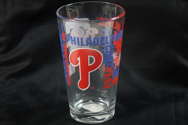 Logo Brands MLB Philadelphia Phillies 16oz Spirit Pint Glass