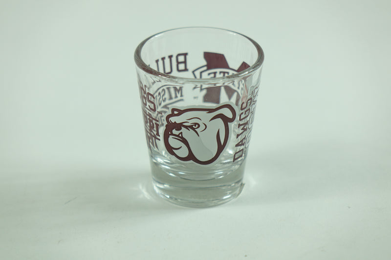 Logo Brand NCAA Mississippi State Bulldogs 2oz Spirit Shot Glass - 2pk