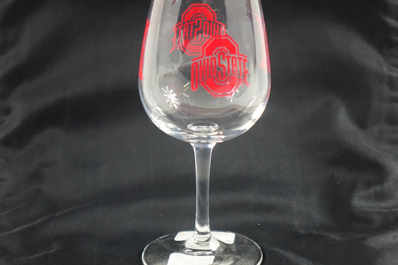 Logo Brand NCAA Ohio State Buckeyes 12oz Gameday Stemmed Wine Glass