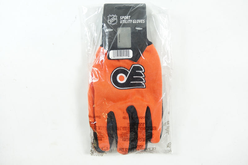 NHL Philadelphia Flyers Two-Tone Gloves, Orange/Black Small S S