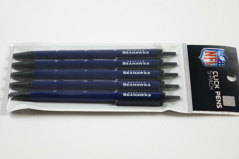 NFL Seattle Seahawks Retractable Click Pens - 5 Pack