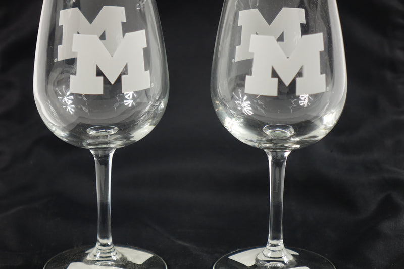 NCAA Michigan Wolverines Boelter Stemmed Wine Glass (2 Pack)