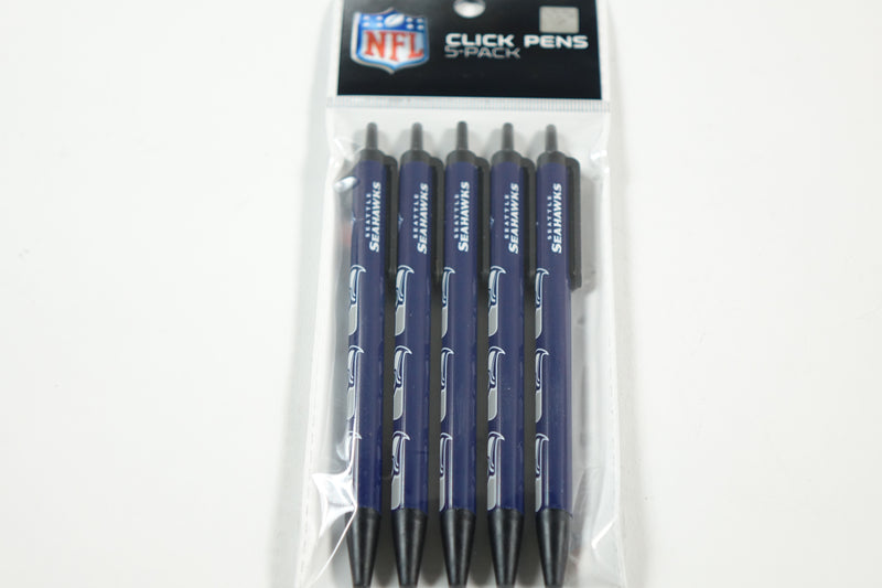 NFL Seattle Seahawks Retractable Click Pens - 5 Pack