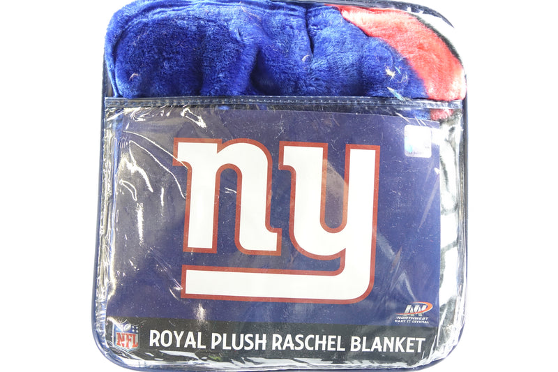 NFL New York Giants Raschel Throw Blanket, 60" x 80", Slant