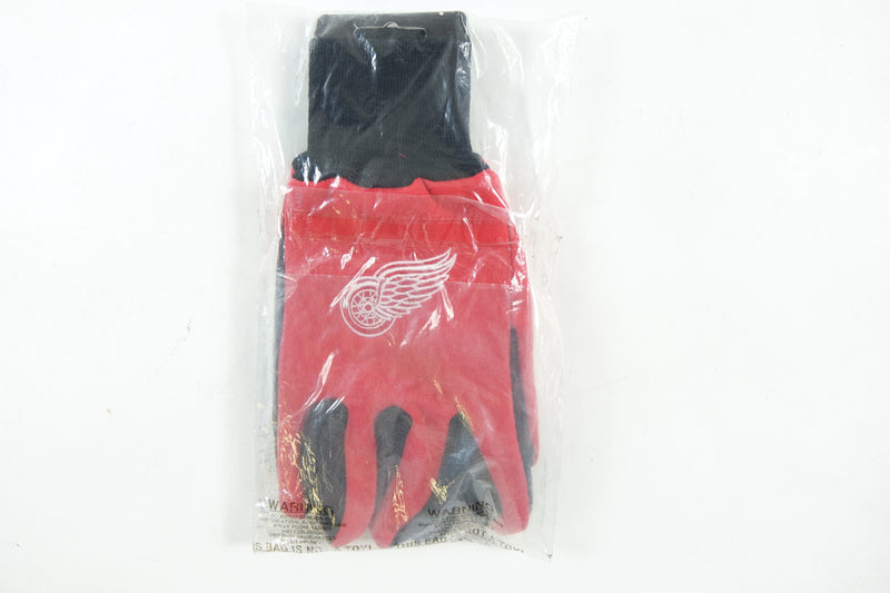 NHL Detroit Redwings Two-Tone Gloves One Size