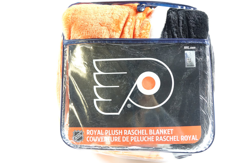 NHL Philadelphia Flyers "Inspired" Raschel Throw Blanket, 60" x 80" , orange