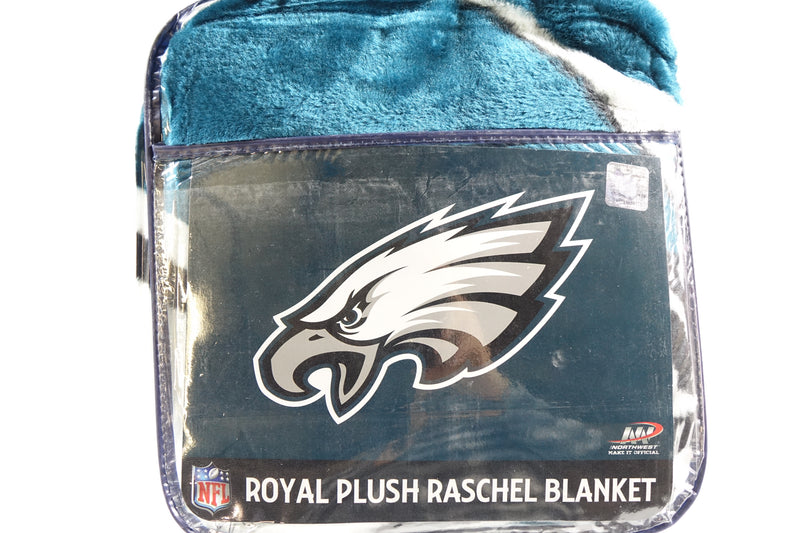 NFL Philadelphia Eagles Raschel Throw Blanket, 60" x 80", Slant