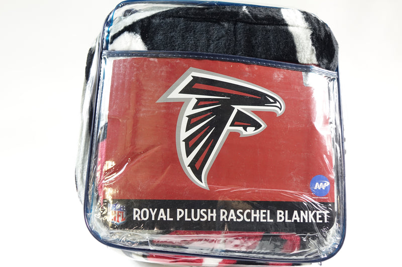 NFL Atlanta Falcons Raschel Throw Blanket, 60" x 80", Slant