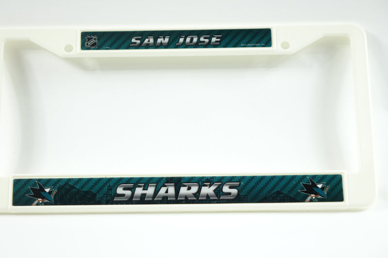 NHL Sharks Plastic Frame, 15 x 8, Logo Color 15 x 8"