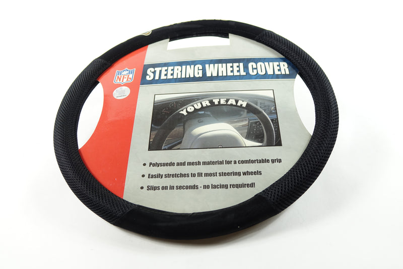 NFL Jacksonville Jaguars Poly-Suede Steering Wheel Cover