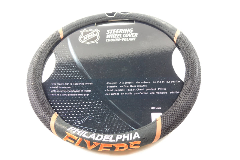 NHL 14882 Philadelphia Flyers Embroidered Steering Wheel Cover 15in. Diameter