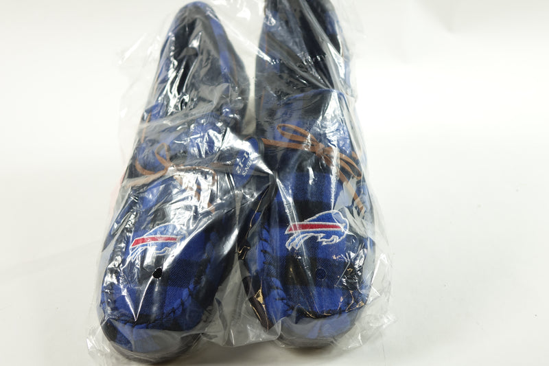 FOCO NFL Mens Flannel Moccasins (Bills, Lg 11-12)