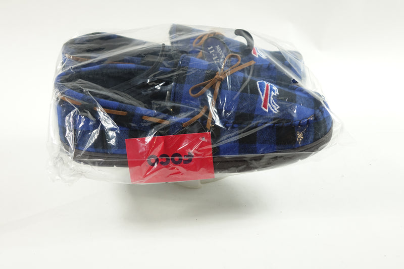 FOCO NFL Mens Flannel Moccasins (Bills, Lg 11-12)