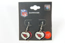 NFL Arizona Cardinals Earrings Glitter Heart Small S