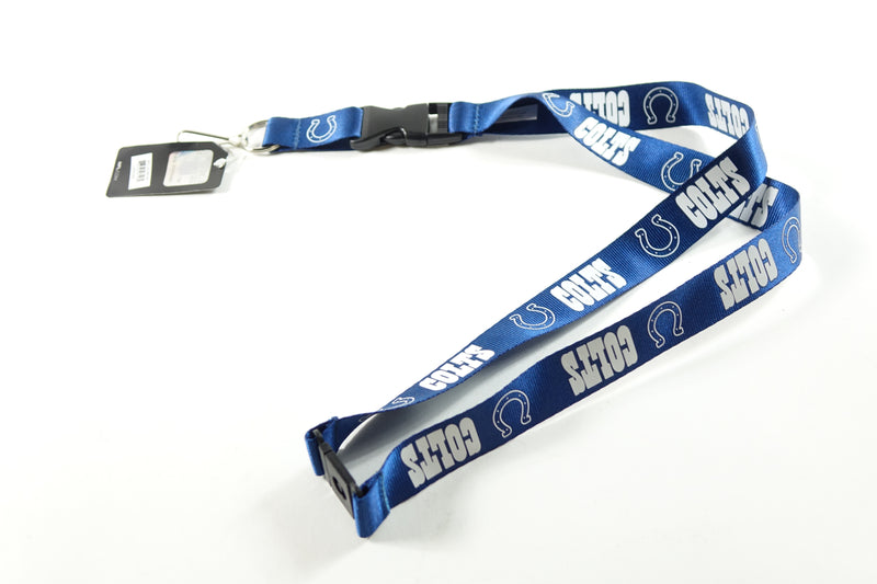 NFL Indianapolis Colts Two Tone Lanyard, Royal Blue/White, One Size