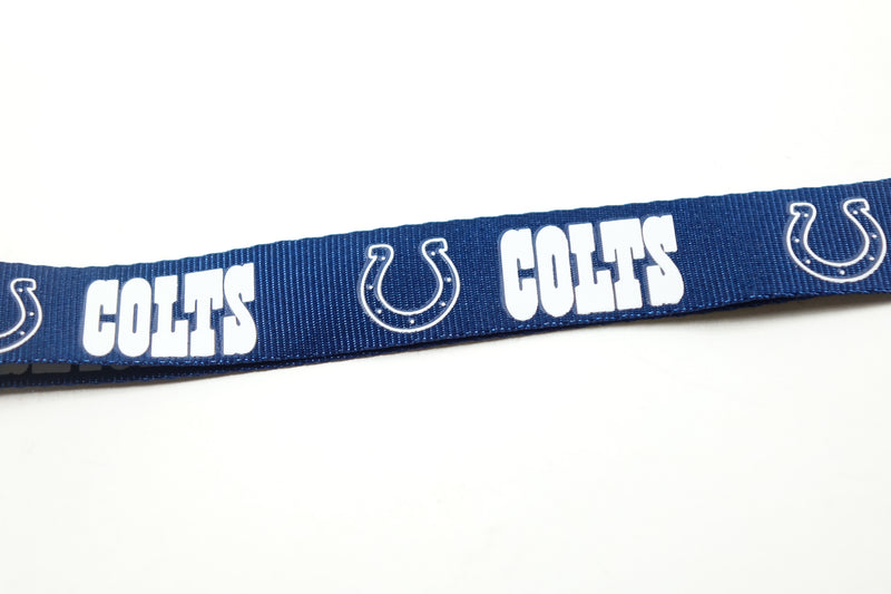 NFL Indianapolis Colts Two Tone Lanyard, Royal Blue/White, One Size