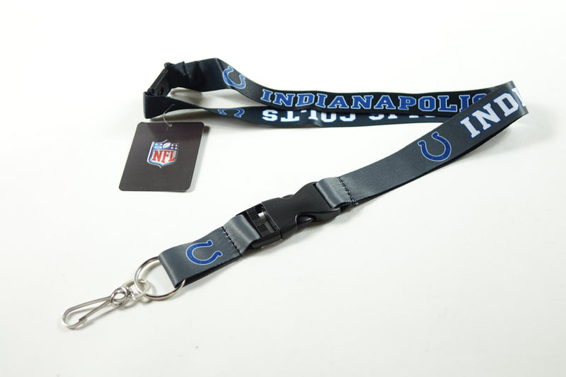 NFL Indianapolis Colts Unisex Indianapolis Colts Lanyard Reverse Pop C, Bl Sma S