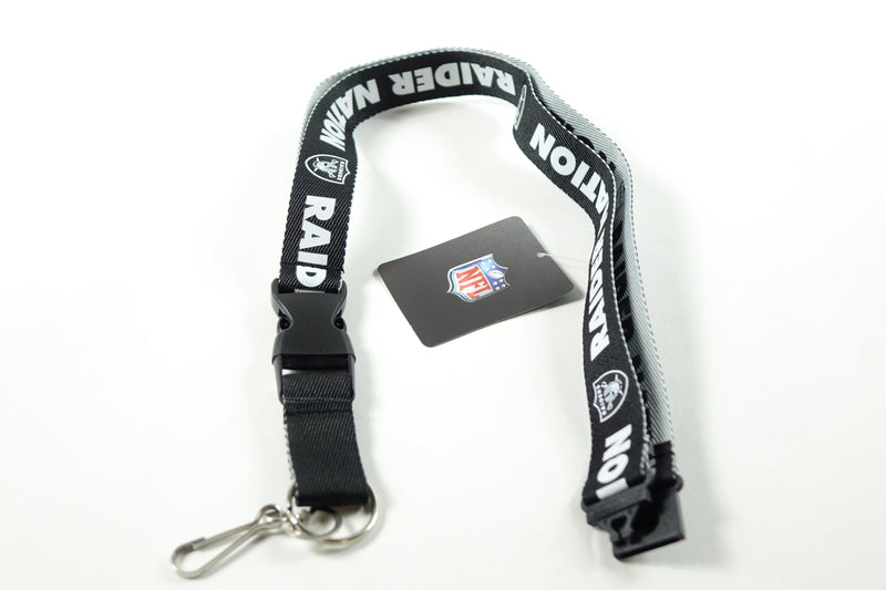 NFL Las Vegas Raiders Unisex LANYARDS, Back, One Size